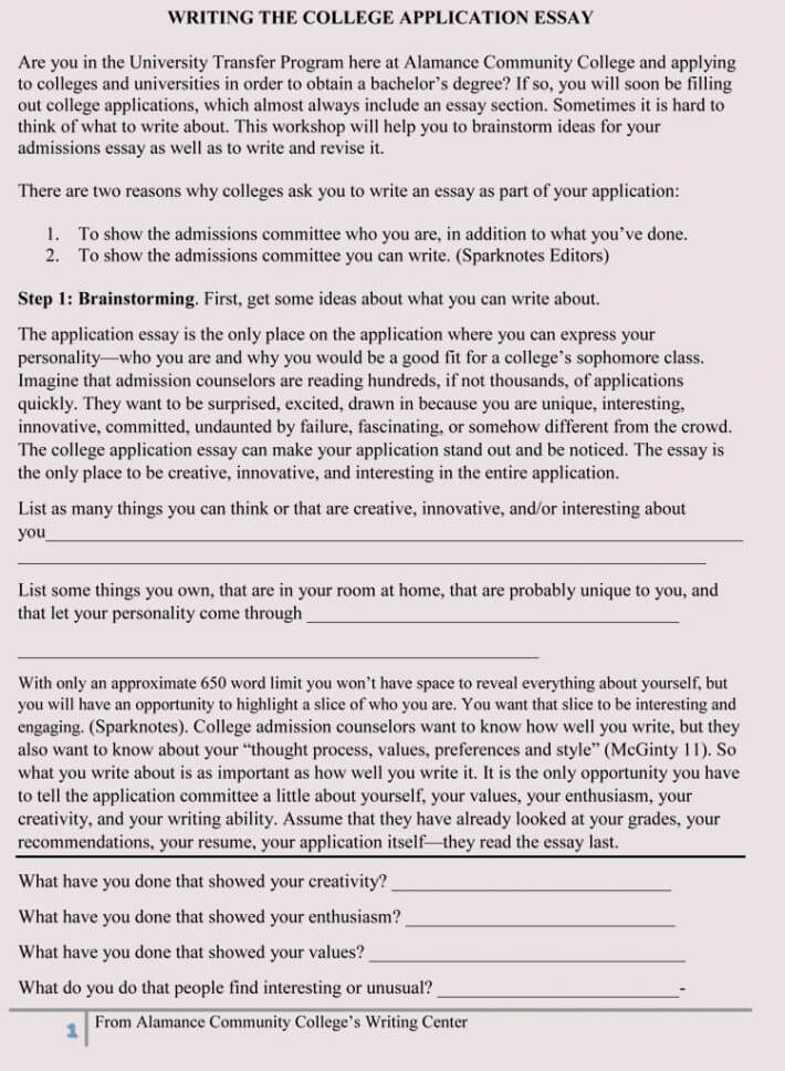 5 Tips For Writing a College Application Essay